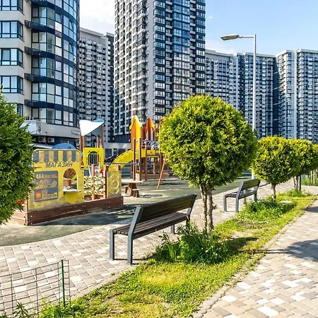 новая квартира с видом на днепр жк заречный Apartamento *